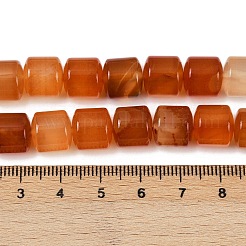 Fili di perline agata rosso naturale&nbsp;G-G275-D06-10x10mm
