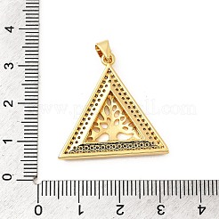 Pendentifs avec zircon cubiques à micro-pavés en laiton&nbsp;KK-A266-02C-G