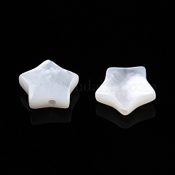 Natürlichen weißen Muschelperlen&nbsp;SSHEL-N032-54B