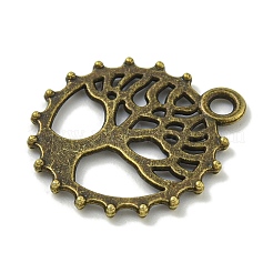 Tibetischer stil Aluminium Anhänger & Charms&nbsp;TIBE-I026-5975AB