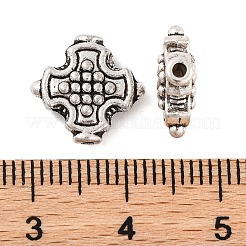 Kreuz-Legierung Perlen tibetischem Stil&nbsp;TIBEB-ZN-3284-AS-RS