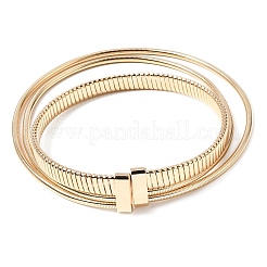Gargantilla de cadena de serpiente de aleación de una capa con cierres de hierro&nbsp;NJEW-P353-01G