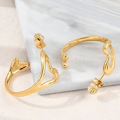 Orecchini a bottone in acciaio inossidabile 304 per donna&nbsp;EJEW-B114-04G