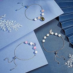 12 Stück 3 Stil verstellbar 304 Edelstahl Armband machen&nbsp;MAK-UN0001-32