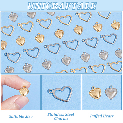 120 Stück 4 Stil 304 Edelstahl-Charms&nbsp;STAS-UN0052-25
