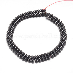 Magnetici fili di perline di ematite sintetico&nbsp;G-A165A-4mm