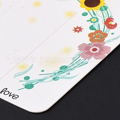Carte quadrate per fermagli per capelli in carta&nbsp;DIY-B061-01B-08