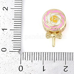 Acumular cuentas tubo de latón chapado&nbsp;KK-P287-04B-G