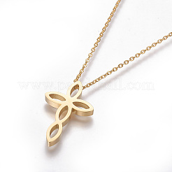 Colliers pendentifs en acier inoxydable 304&nbsp;NJEW-F264-04G