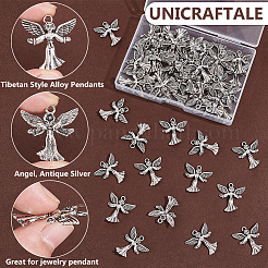 50pcs Legierungsanhänger im tibetischen Stil&nbsp;TIBEP-UN0001-16