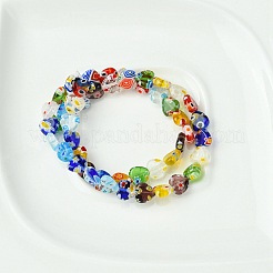 Herz handgemachte Millefiori Glasperlen&nbsp;LK-YW0001-07
