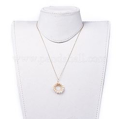 Eau douce naturelle pendentifs de perles&nbsp;NJEW-JN02471