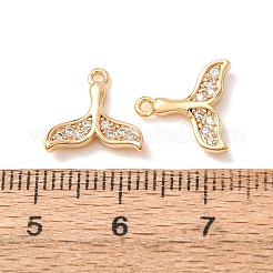 Latón micro pavimenta claro cubic zirconia encantos&nbsp;CU-CBAD58F-03G