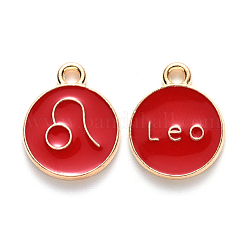 Pendentifs d'émail en alliage&nbsp;ENAM-SZ0001-28B-G