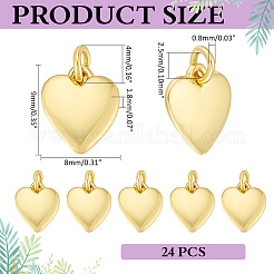 24 pièces pendentifs en laiton&nbsp;KK-ME0001-62