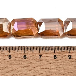 Perles en verre galvanisée&nbsp;EGLA-H002-A-13