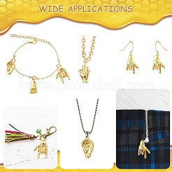30 pièces 5 styles pendentifs en alliage strass&nbsp;FIND-CJ0002-42