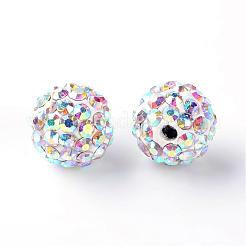 Polymer Ton Strass Perlen&nbsp;RB-Q184-24