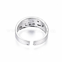 Anello del polsino aperto del cranio della lega di Halloween per le donne degli uomini&nbsp;RJEW-T009-37AS