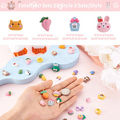 60 set di 20 cabochon in resina opaca&nbsp;CRES-YS0001-04