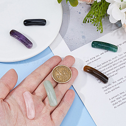 6 stücke 6 arten natürliche obsidian & rose quarz & amethyst & moos achat & aventurin & tiger auge stecker charme&nbsp;FIND-HS0001-60