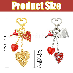 Pendentifs décoratifs en verre&nbsp;HJEW-YW00450-01