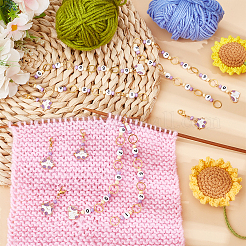 DIY-Strickwerkzeug-Sets mit Katzenmotiv&nbsp;HJEW-SC00098