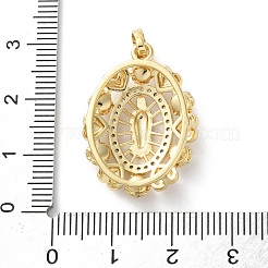 Messing micro pave klare zirkonia anhänger&nbsp;KK-L227-005G