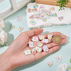 32pcs 8 pendentifs en alliage de couleurs&nbsp;ENAM-TA0003-26