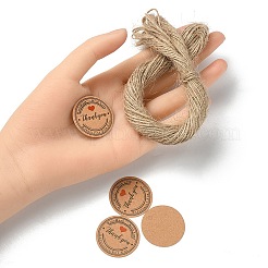 100 etichetta regalo da appendere in carta a pois rotondi a tema Ringraziamento&nbsp;CDIS-YW0001-10A
