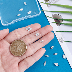 14 Stück 3 Stile 925 Sterling Silber Micro Pave klare Zirkonia Verbinder Verbinder&nbsp;STER-PH0003-02