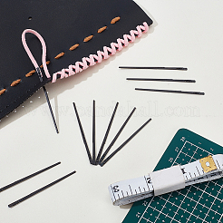 Stricknadeln aus Stahllederseil für Lederreparaturen und Webarbeiten&nbsp;DIY-WH0750-027