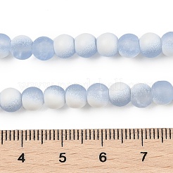 Perle di vetro smerigliato crackle fili&nbsp;GLAA-U001-8mm-M14