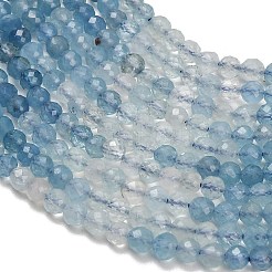 Fili di perline color blu diavolo naturale sfumato&nbsp;G-NH0072-B01-4mm
