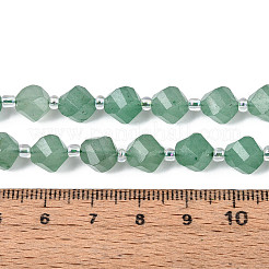 Natürlichen grünen Aventurin Perlen Stränge&nbsp;G-T144-24A-01