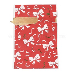 Pochettes d'emballage en plastique de cerf de Noël sacs à cordon&nbsp;ABAG-Q053-03D