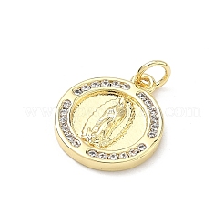 Colgante micropavé cubic zirconia de latón&nbsp;KK-P345-59A-G