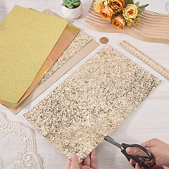 8 pièce de tissu imitation cuir 4 couleurs&nbsp;DIY-CL0001-74A