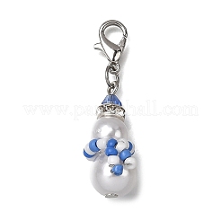 6 pendentif en verre décoratif.&nbsp;HJEW-JM04100