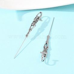 Halloween-Ohrringe aus Edelstahl 316 mit Ohrhaken&nbsp;AJEW-C044-17A-AS