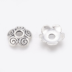 Argent antique bouchons en alliage de perles&nbsp;PALLOY-G131-55AS-AAA