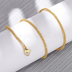 2mm Messingkettenhalsketten&nbsp;NJEW-C094-01G