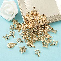 50 Stück 5-Stil-Rack-Plating-Eisen-Charms&nbsp;FIND-YW0003-87