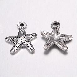 Pendenti in lega tibetana con stelle marine / stelle marine&nbsp;X-LF0463Y