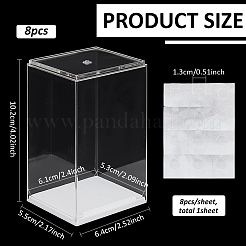 8 pz. custodie espositive per action figure in plastica ps&nbsp;ODIS-FG0002-04A