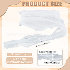 Tissu de bordure en dentelle organza à trois couches de 2.5 mètre&nbsp;DIY-LP0003-24A
