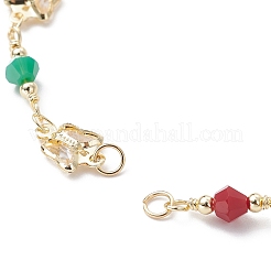 Herstellung eines Schmetterlings-Gliederarmbandes aus Saatperlen aus Glas&nbsp;AJEW-JB01150-31