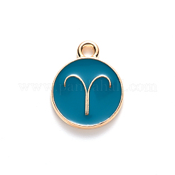 Pendentifs d'émail en alliage&nbsp;ENAM-S124-01B-05A