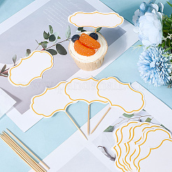 1 Set Papiertafel-Kuchenaufsätze&nbsp;AJEW-SC0003-84A