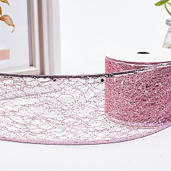 Glitzerndes Polyester-Satinband&nbsp;AJEW-WH0472-28B